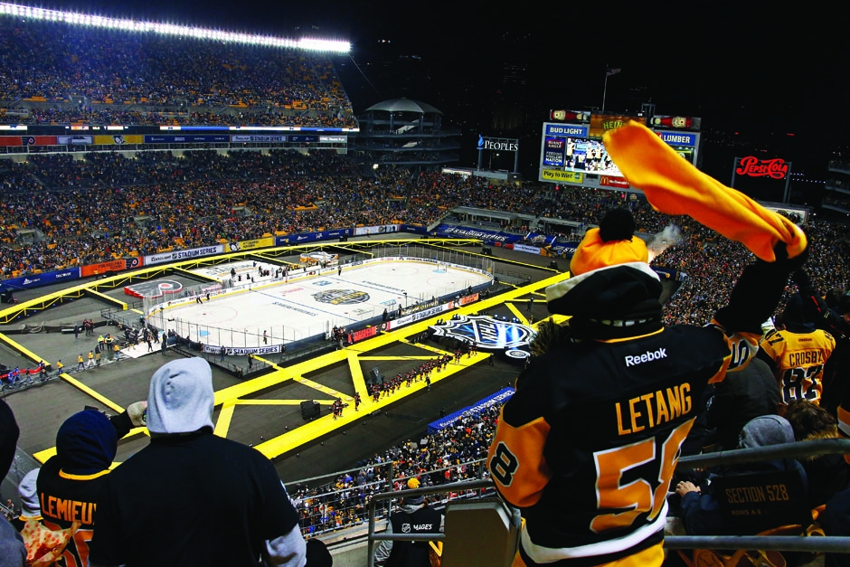 2014 Pittsburgh Penguins Stadium Series Pre-Game Warm-Up Jersey Set 